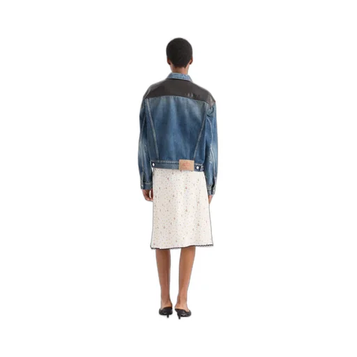 Floral Print Pongé Skirt