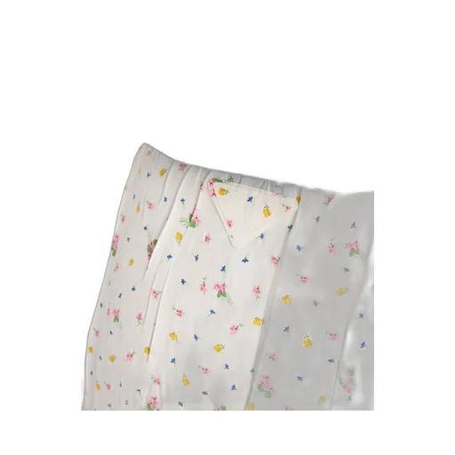 Floral Print Pongé Skirt