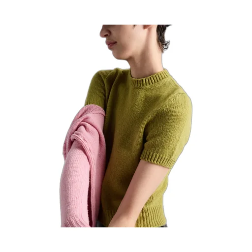 Short-Sleeved Cashmere Sweater