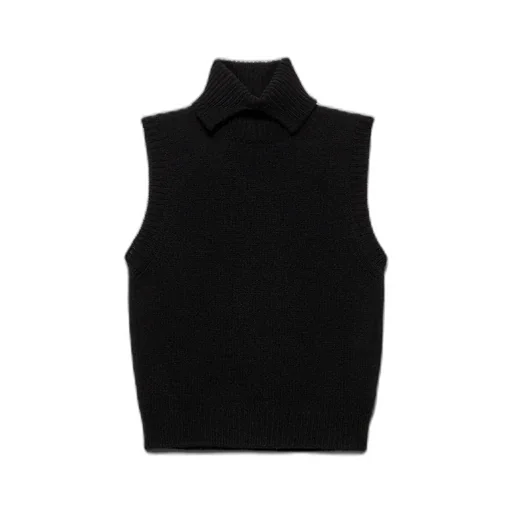 Cashmere Turtleneck Vest