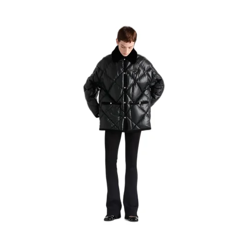 Quilted Nappa Leather Caban