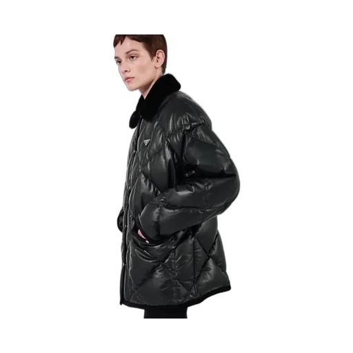 Quilted Nappa Leather Caban
