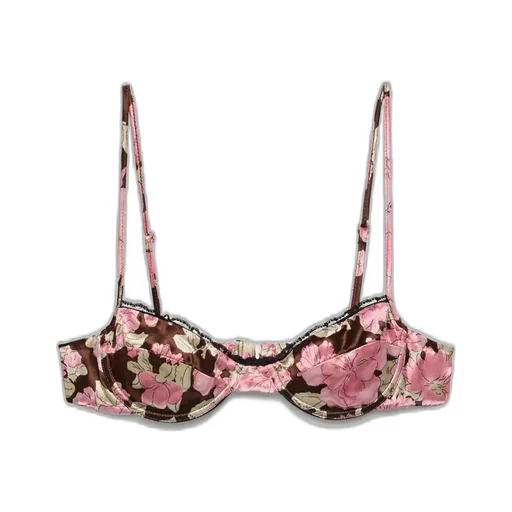 Printed Satin Bra