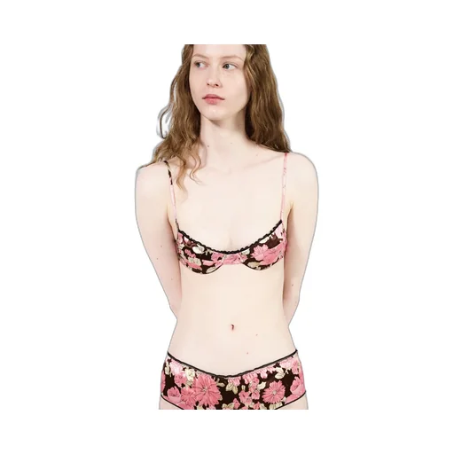 Printed Satin Bra