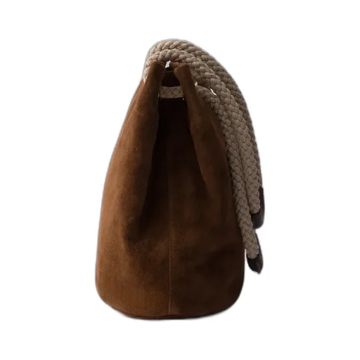 Small Prada Mariner Suede Bucket Bag