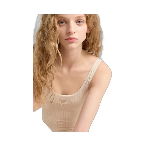Jersey One-Piece Swimsuit With Rhinestones