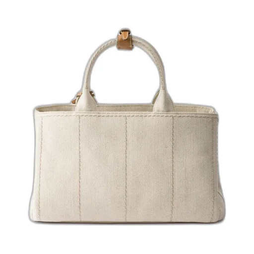Prada JardiniÈRe Large Linen Blend Handbag