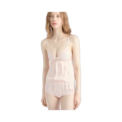 Vintage-Look Satin And Lace Top