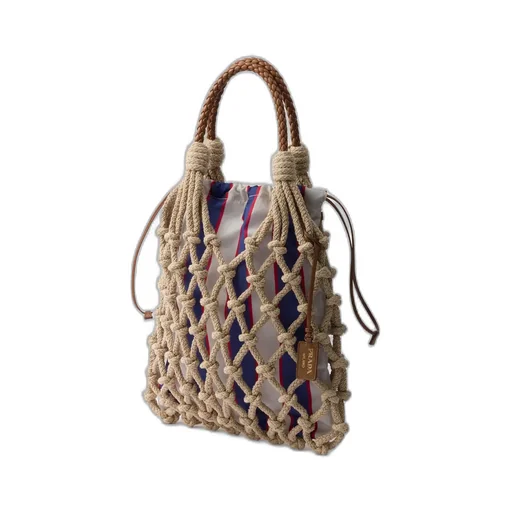Prada Noué Medium Cotton Macramé Bag