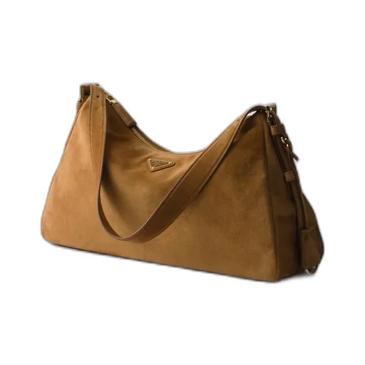 Prada AimÈE Large Suede Shoulder Bag