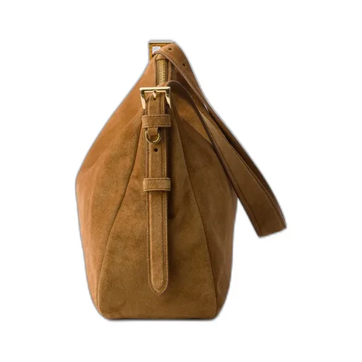 Prada AimÈE Large Suede Shoulder Bag