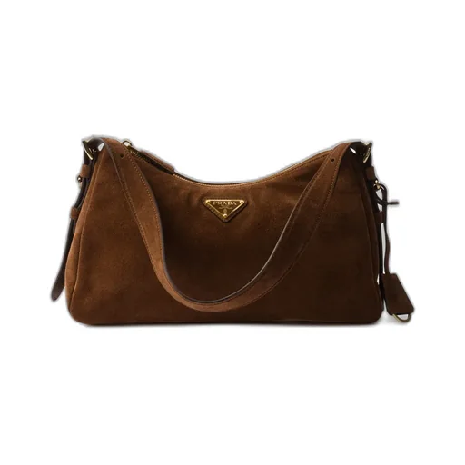 Prada AimÉE Medium Suede Shoulder Bag