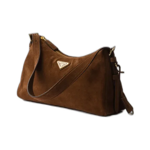 Prada AimÉE Medium Suede Shoulder Bag