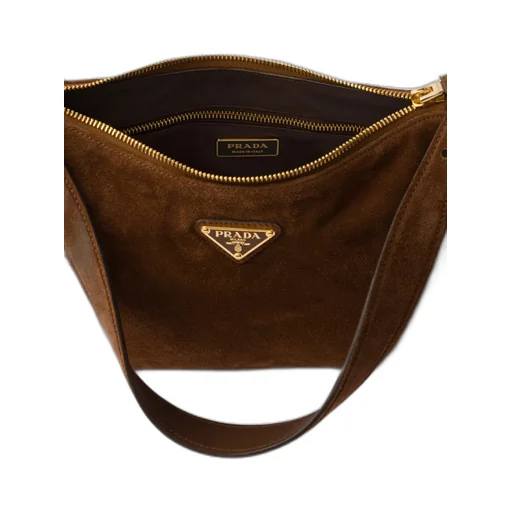 Prada AimÉE Medium Suede Shoulder Bag