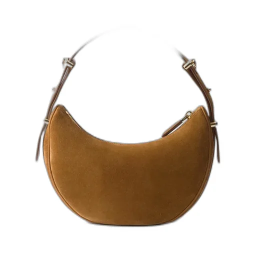 Prada Arqué Suede Shoulder Bag