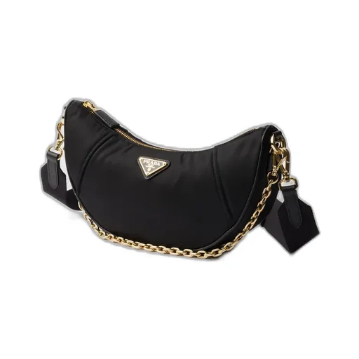 Prada Demi-Lune Re-Nylon Shoulder Bag