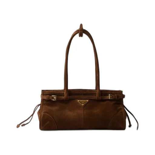 Prada Bonnie Medium Suede Handbag