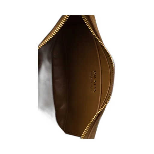 Prada Arqué Suede Shoulder Bag