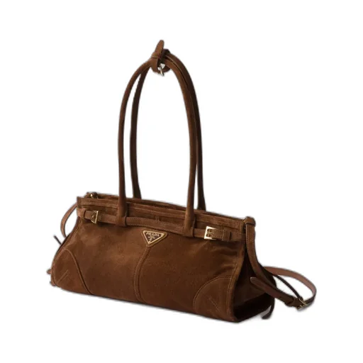 Prada Bonnie Medium Suede Handbag