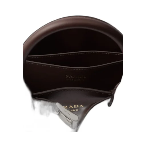 Prada Buckle Small Leather Handbag With Belt