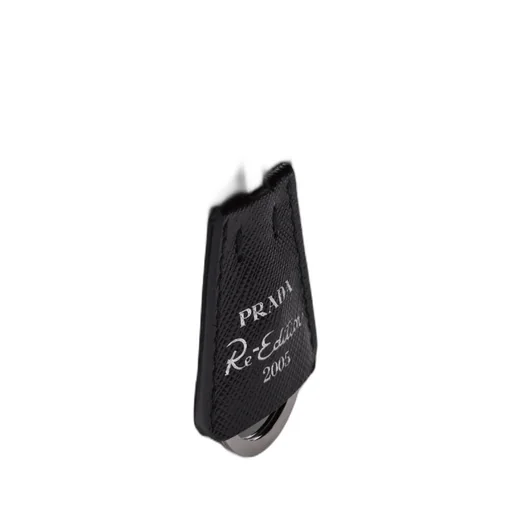 Prada Re-Edition 2005 Re-Nylon And Saffiano Leather Bag With Charm