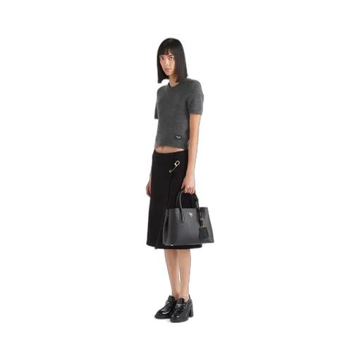 Medium Prada Double Saffiano Leather Bag