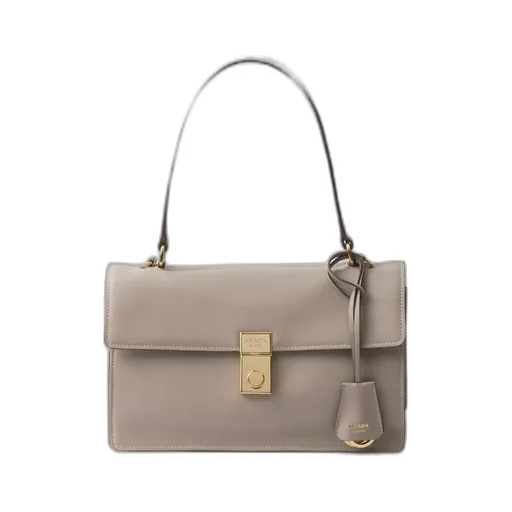 Prada Soft Sound Medium Leather Shoulder Bag