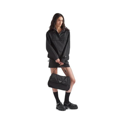 Prada Traveller Re-Nylon Large Padded Shoulder Bag