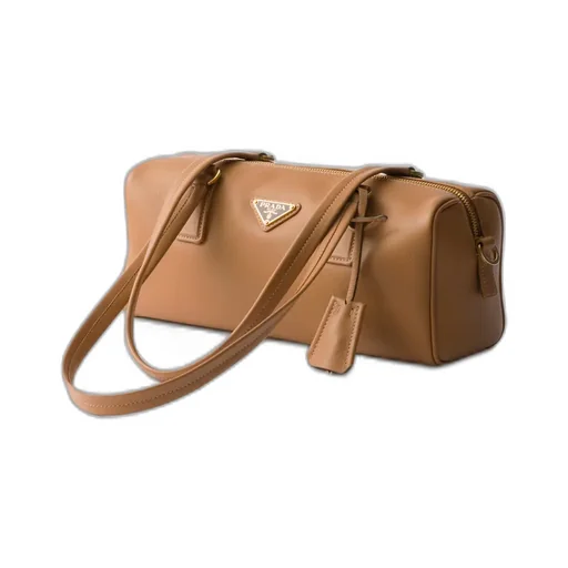 Medium Leather Top-Handle Bag With Padlock
