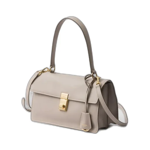 Prada Soft Sound Medium Leather Shoulder Bag