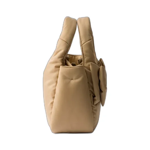 Padded Re-Nylon Mini-Bag With Bow