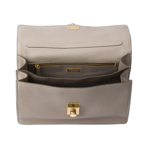 Prada Soft Sound Medium Leather Shoulder Bag