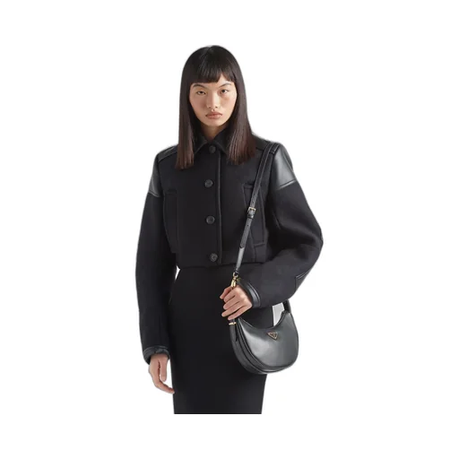 Prada Arqué Small Leather Shoulder Bag