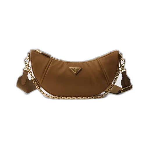 Prada Demi-Lune Re-Nylon Shoulder Bag