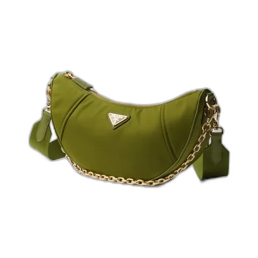 Prada Demi-Lune Re-Nylon Shoulder Bag