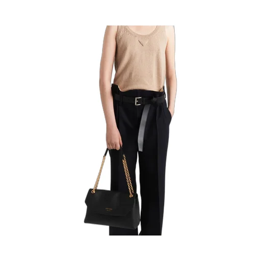 Prada Doux Medium Leather Shoulder Bag