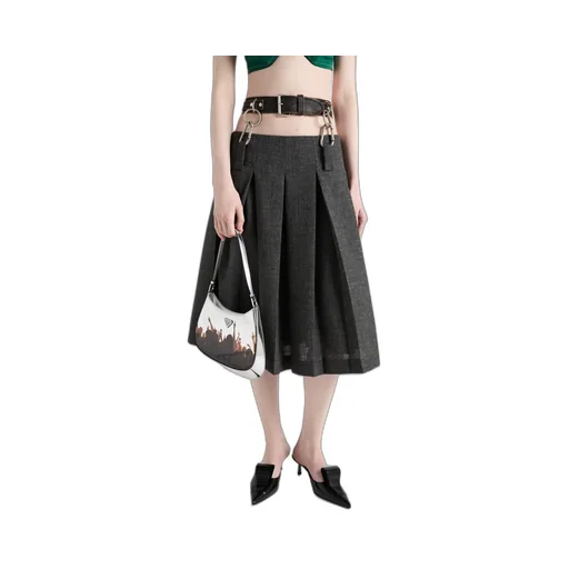 Prada Cleo Printed Brushed Leather Shoulder Bag