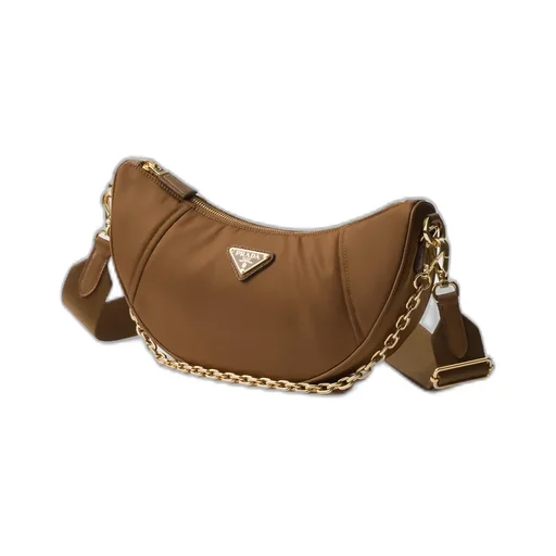 Prada Demi-Lune Re-Nylon Shoulder Bag