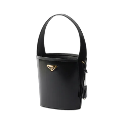 Brushed Leather Mini Bucket Bag