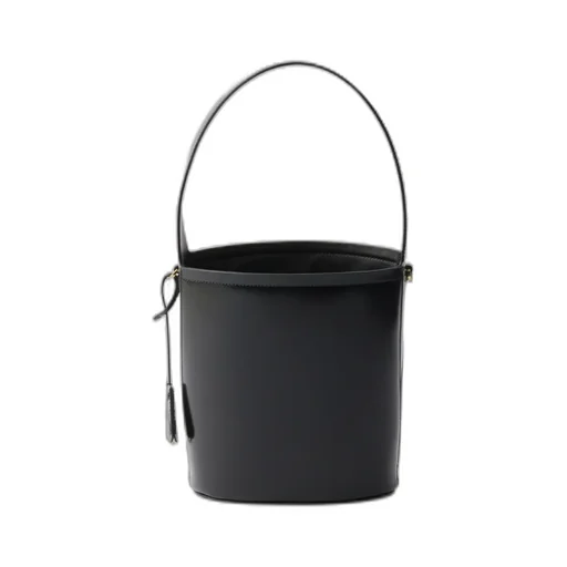 Brushed Leather Mini Bucket Bag