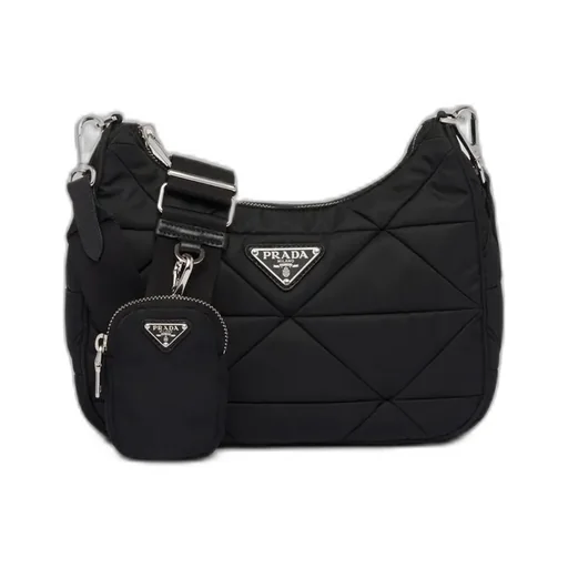 Padded Re-Nylon Shoulder Bag