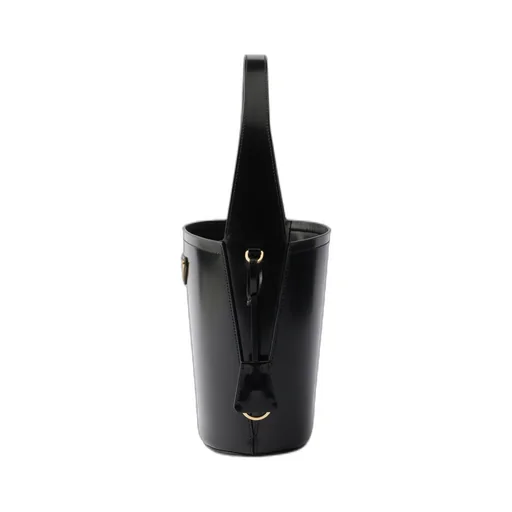Brushed Leather Mini Bucket Bag