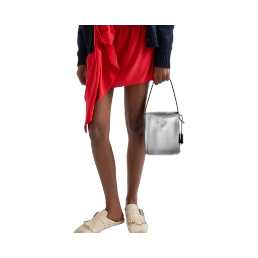 Brushed Leather Mini Bucket Bag
