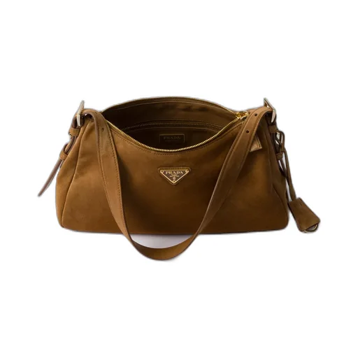 Prada AimÉE Medium Suede Shoulder Bag