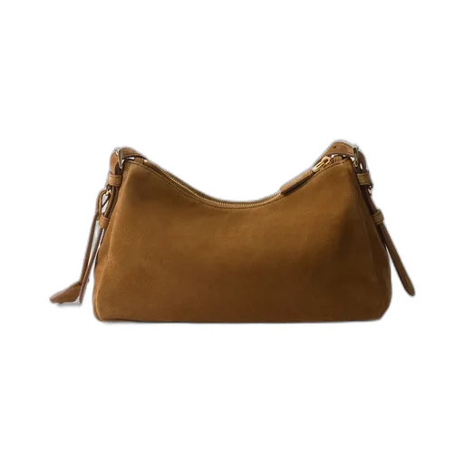 Prada AimÉE Medium Suede Shoulder Bag