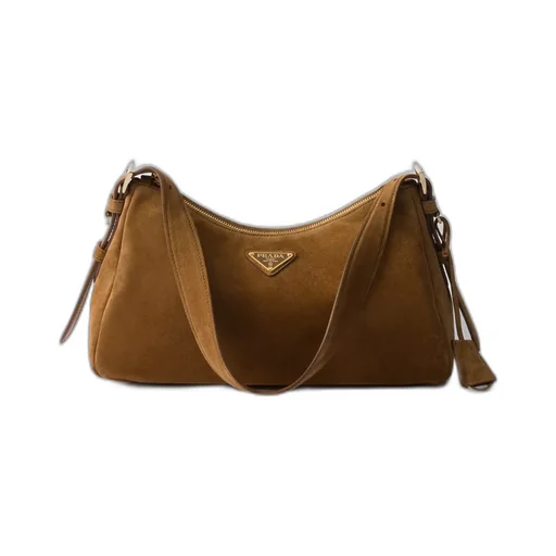 Prada AimÉE Medium Suede Shoulder Bag