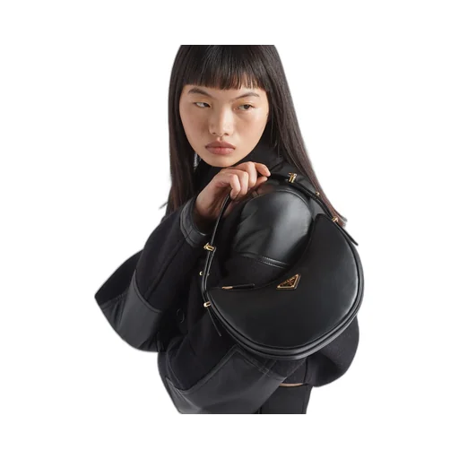 Prada Arqué Small Leather Shoulder Bag