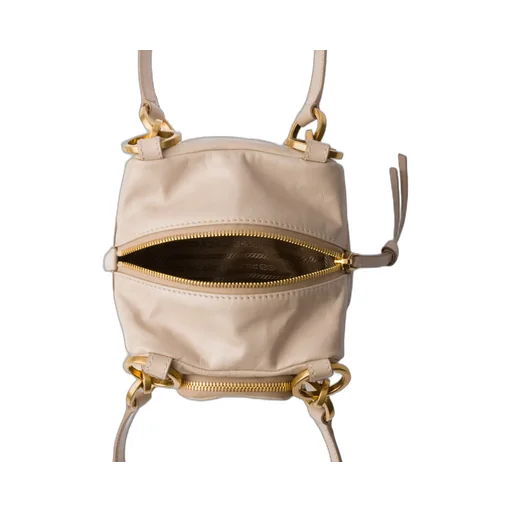 Prada Dangle Leather Top-Handle Mini-Bag