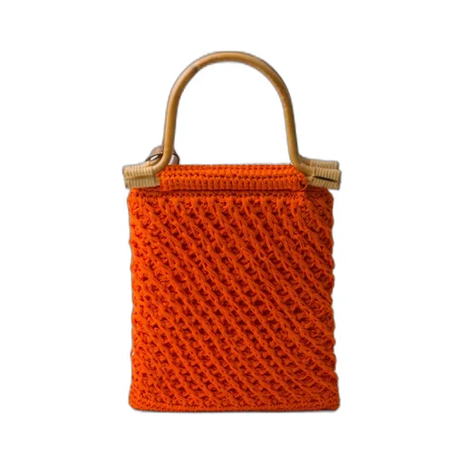 Cotton Crochet Mini-Handbag