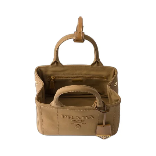 Prada JardiniÈRe Cotton Canvas Mini Handbag